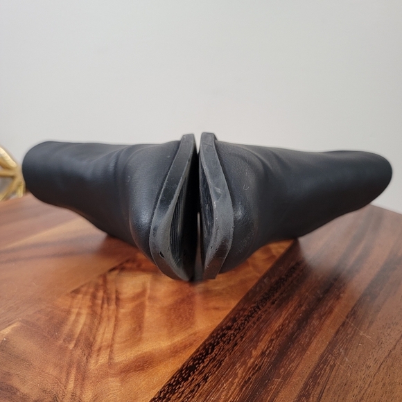 Zigisoho Maureen Black Mules Women's Size 7 Western Booties Vegan Leather - Picture 12 of 16